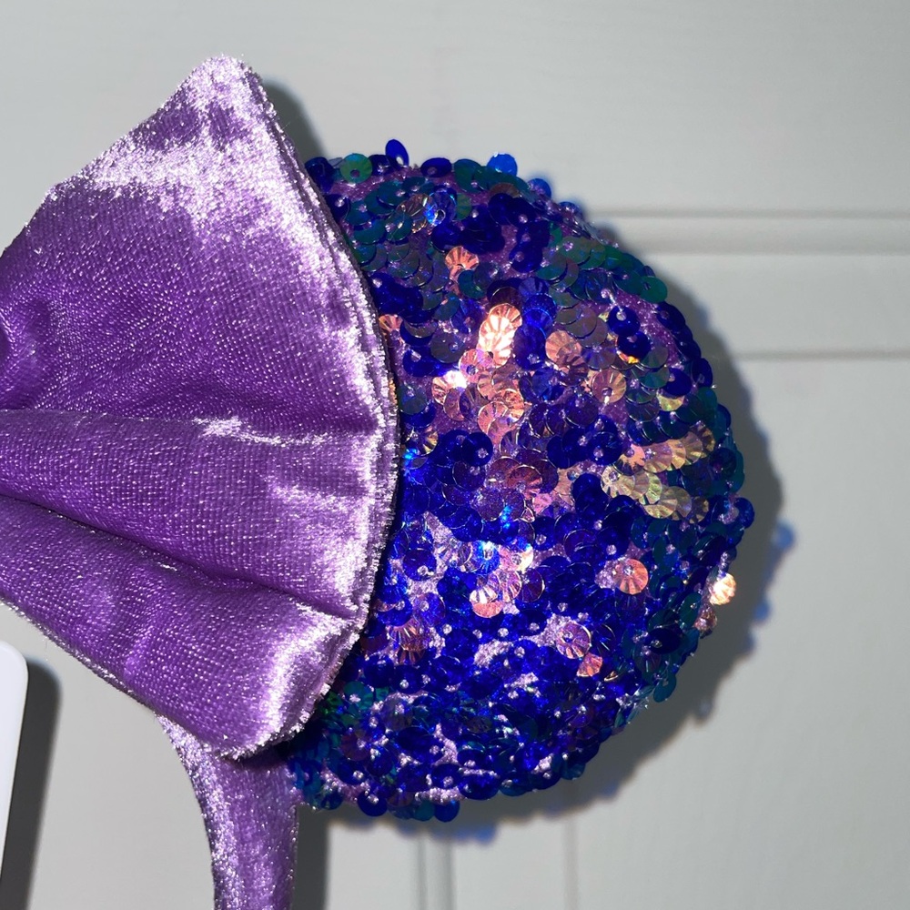 NWT Disney Purple and Blue Minnie Mouse Ear Headband - Picture 4 of 4
